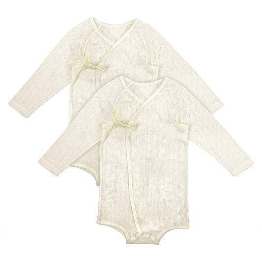 BABY SIGNATURE POINTELLE LONG-SLEEVE BODY