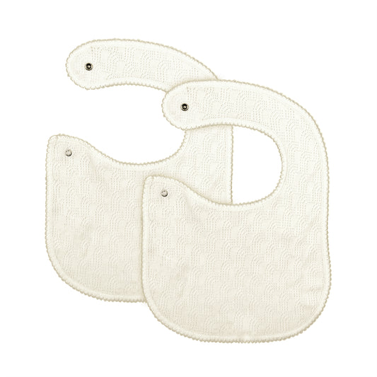 BABY SIGNATURE POINTELLE BIB