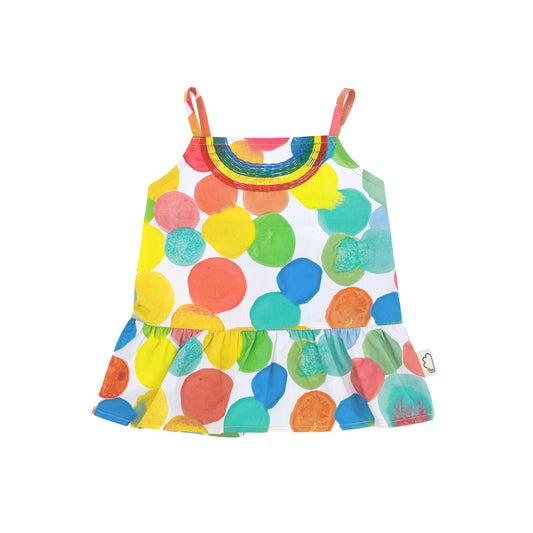 BABY/KIDS RAINBOW SPOT PRINT CAMI TOP