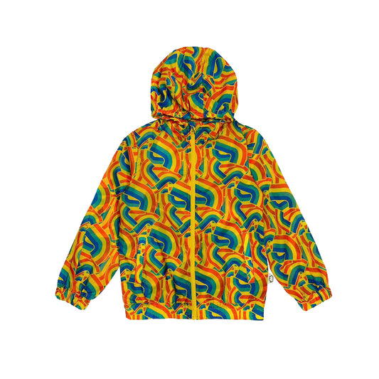 KIDS RAINBOW R SIGNATURE ZIPPED WINDBREAKER