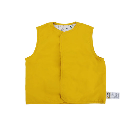 BABY/KIDS SOLID COLOR DOUBLE-SIDE BUTTON GILET