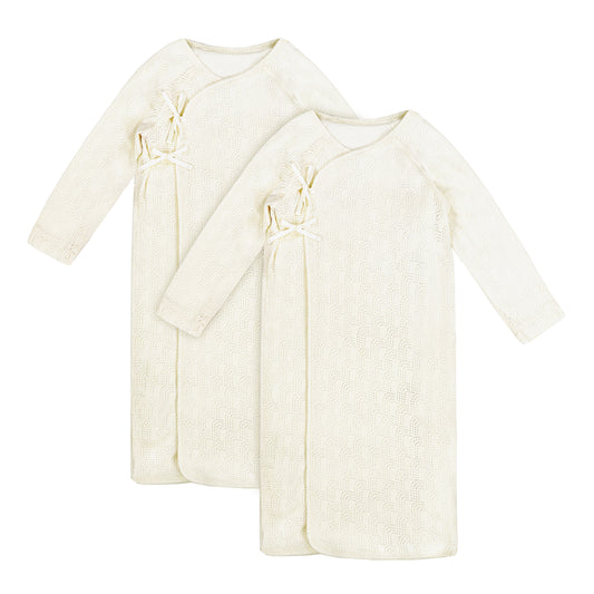 BABY SIGNATURE POINTELLE DOUBLE LAYER LONG-SLEEVE SLEEPWEAR