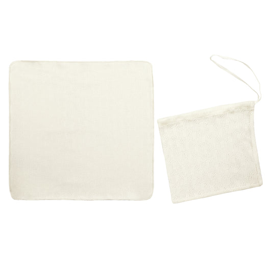 BABY SIGNATURE POINTELLE DOUBLE LAYER HANDKERCHIEF