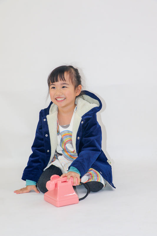 KIDS CORDUROY HOOD COAT