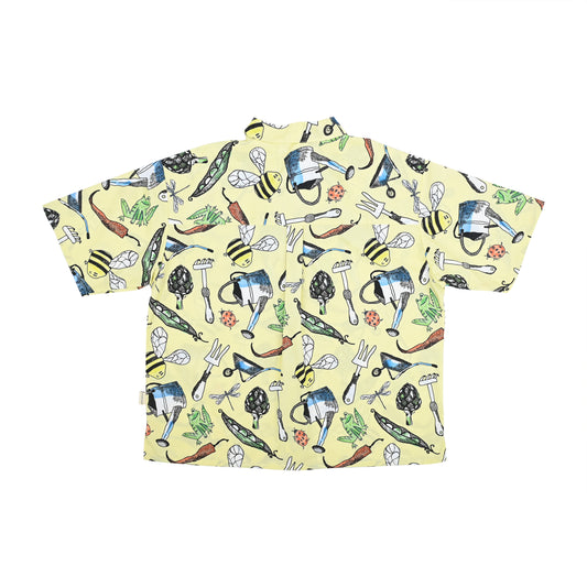 MEN GARDEN PRINT OVERSIZED SHIRT
