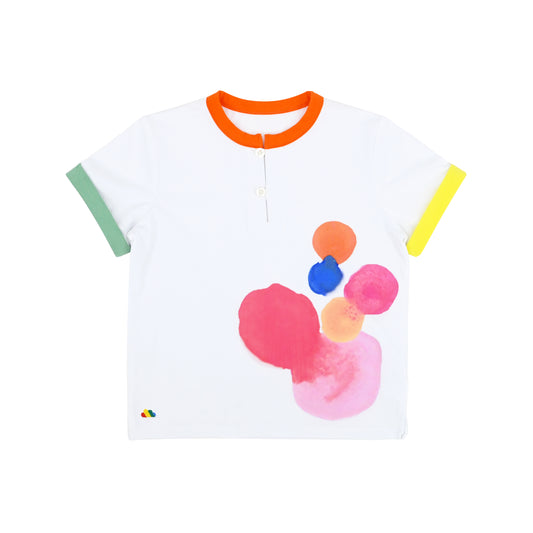 BABY/KIDS RAINBOW SPOT PRINT SHORT SLEEVE T-SHIRT