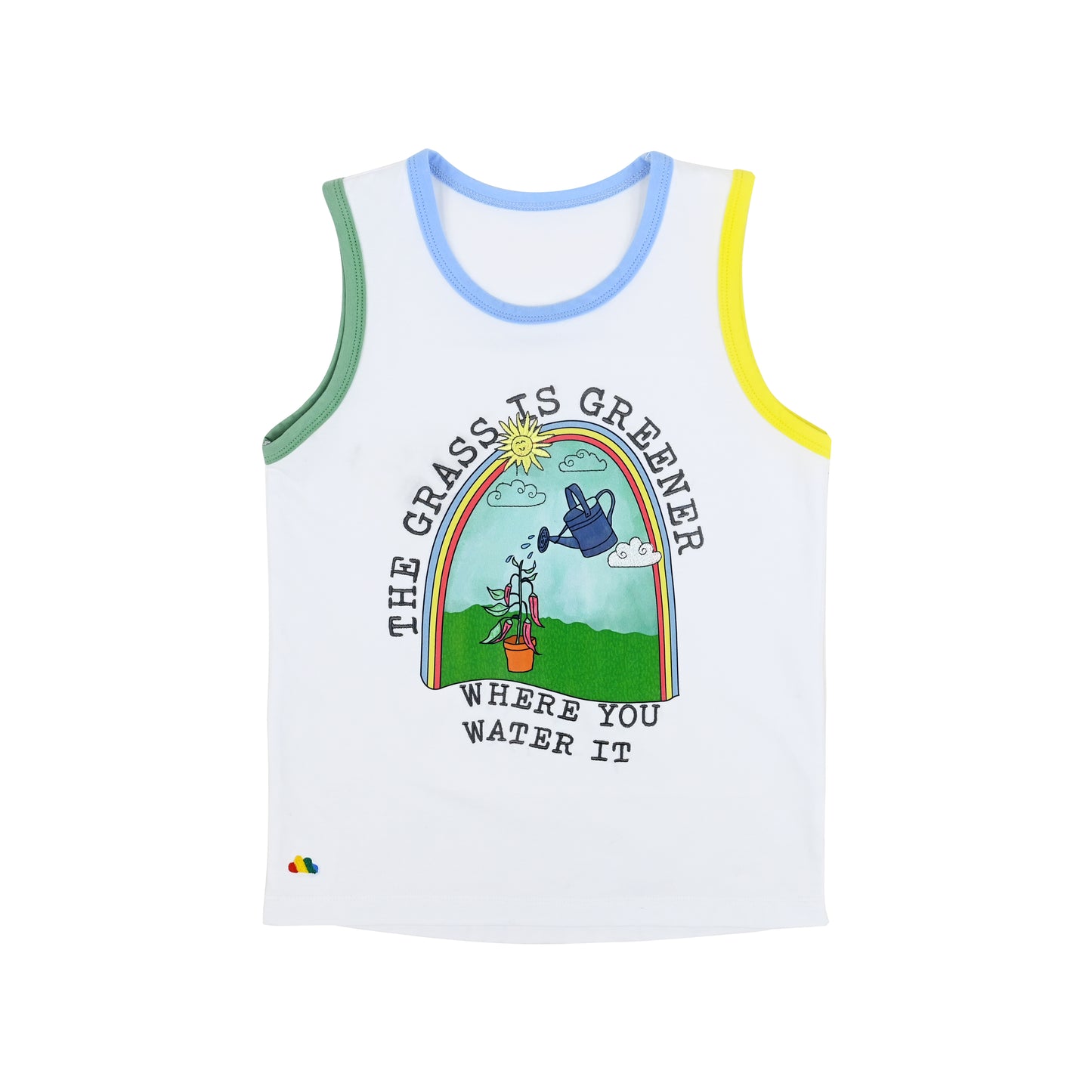 KIDS GARDEN PRINT VEST TOP