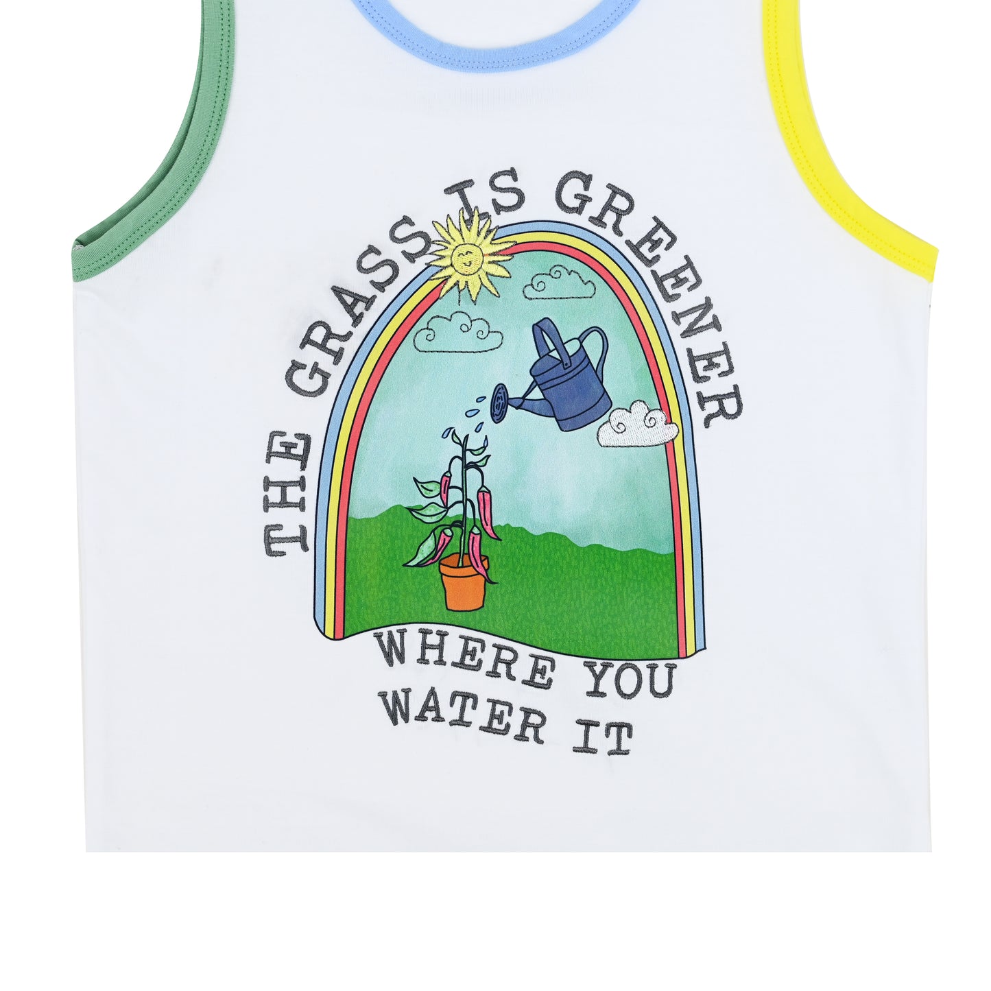 KIDS GARDEN PRINT VEST TOP