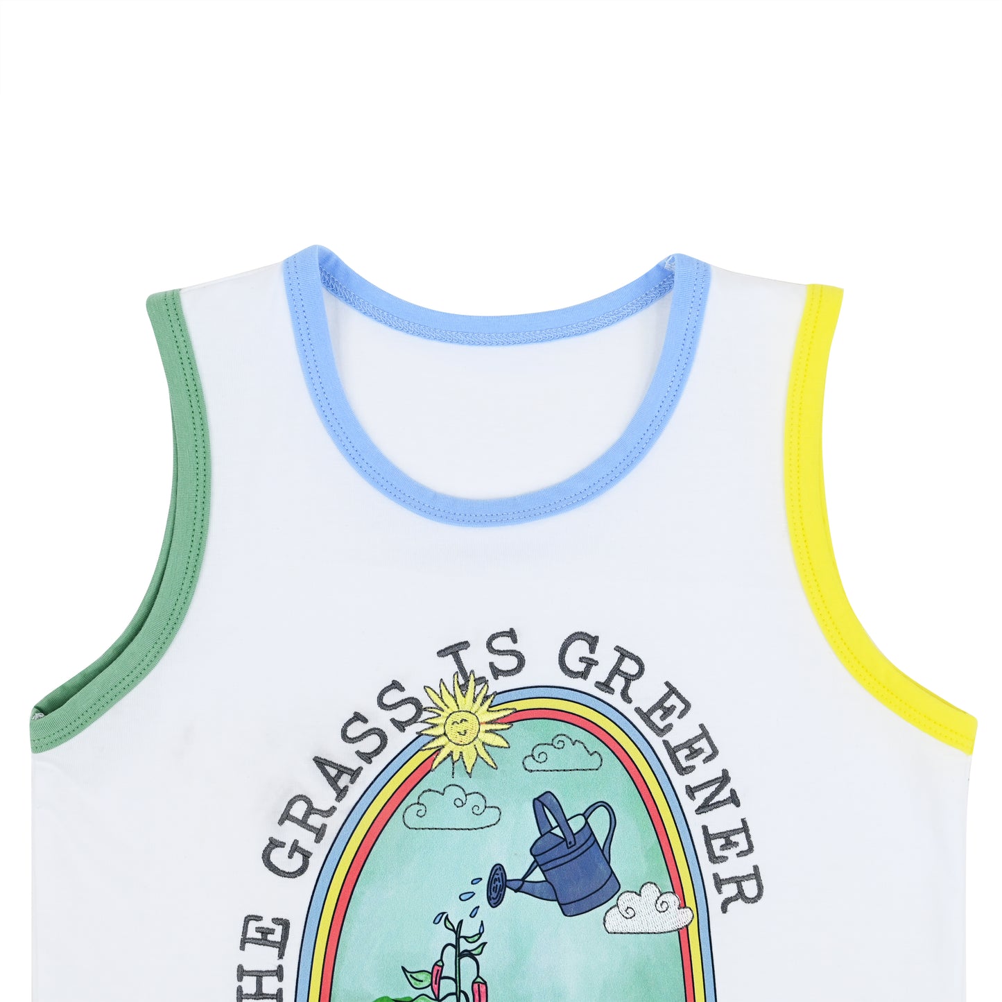 KIDS GARDEN PRINT VEST TOP