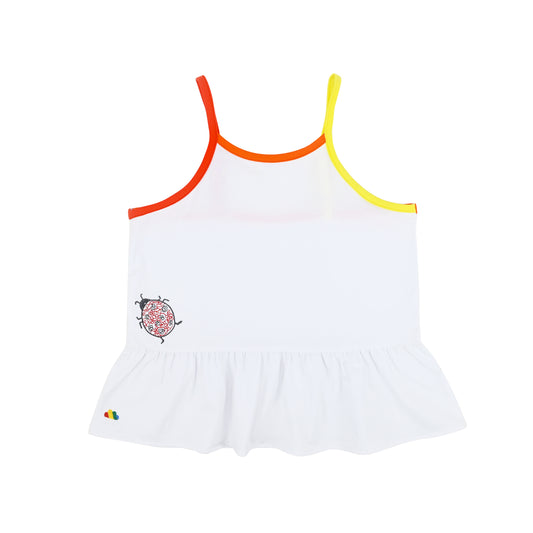 KIDS LADYBIRD EMBROIDERY CAMI TOP