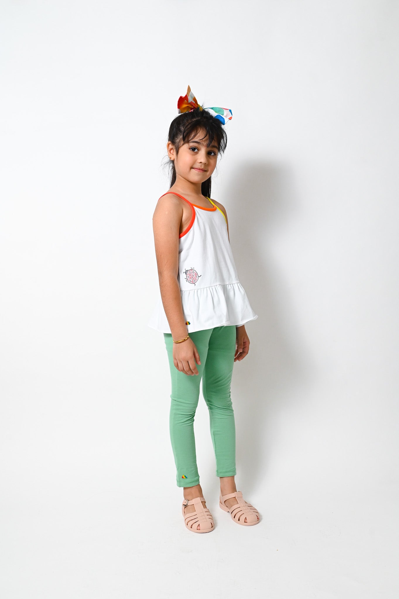 KIDS LADYBIRD EMBROIDERY CAMI TOP