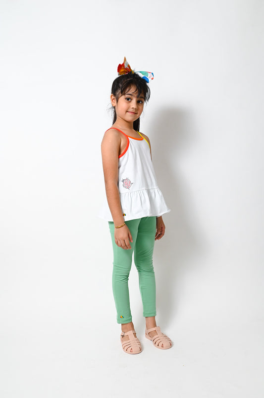 KIDS LADYBIRD EMBROIDERY CAMI TOP
