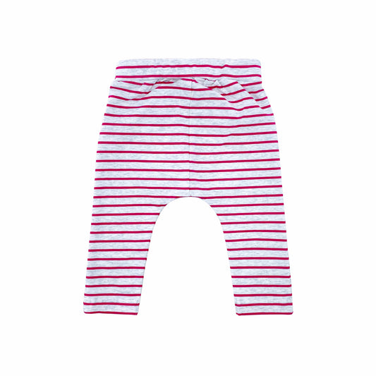 BABY PINK STRIPE HAREEM LEGGING