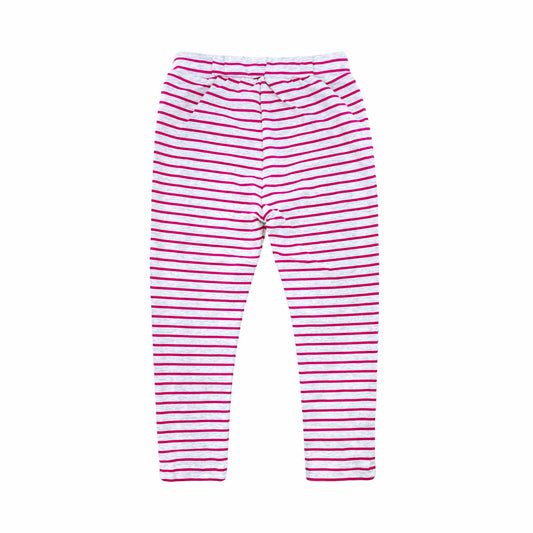 KIDS PINK STRIPE LEGGING