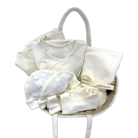 BABY SIGNATURE SINGLE LAYER POINTELLE LUXURY SET B WITH BASKET