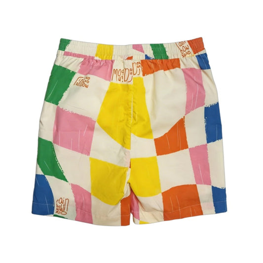 KIDS' RAINBOW GEOMETRIC ELASTIC WAIST SHORTS