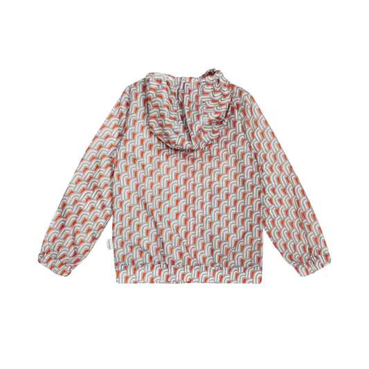 KIDS RED R SIGNATURE ZIPPED WINDBREAKER