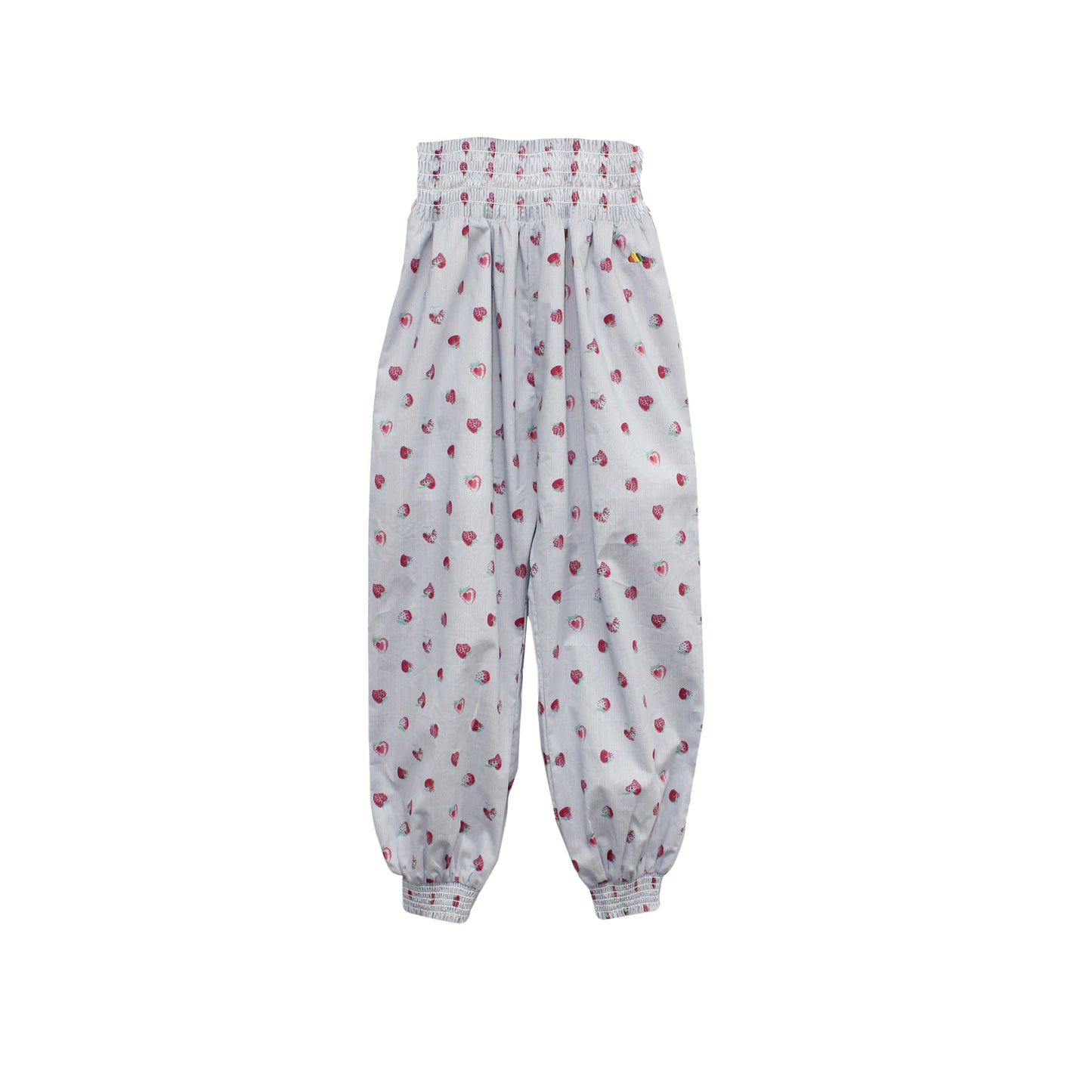 KIDS BLUE POLKA DOT HIGH WAIST PANTS