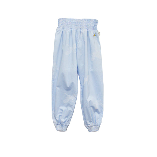KIDS LIGHT BLUE BEES HIGH WAIST PANTS