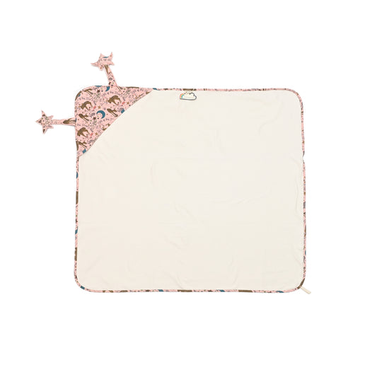 BABY DEER PRINT SOUND EAR BLANKET