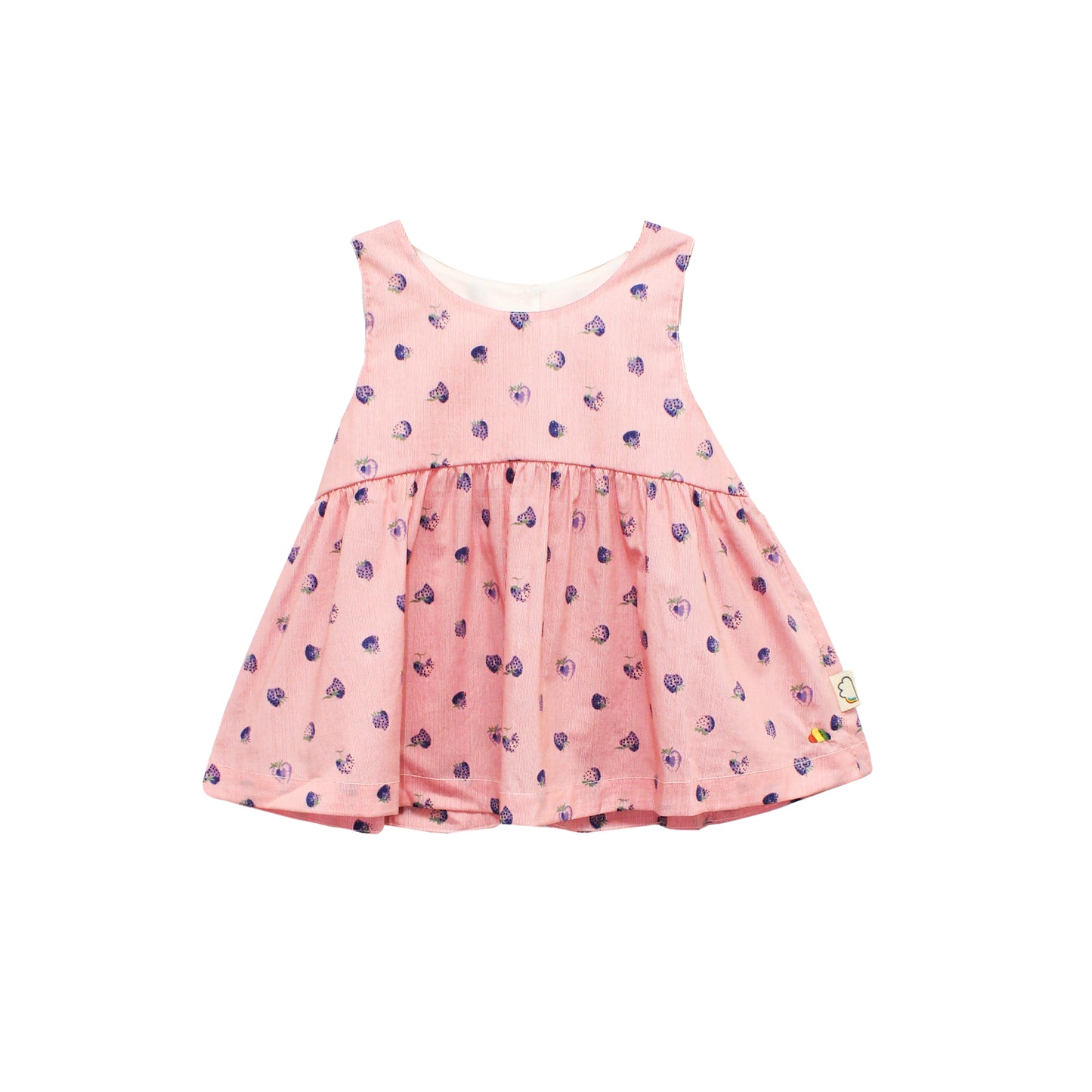 KIDS PINK POLKA DOT ROUND NECK VEST