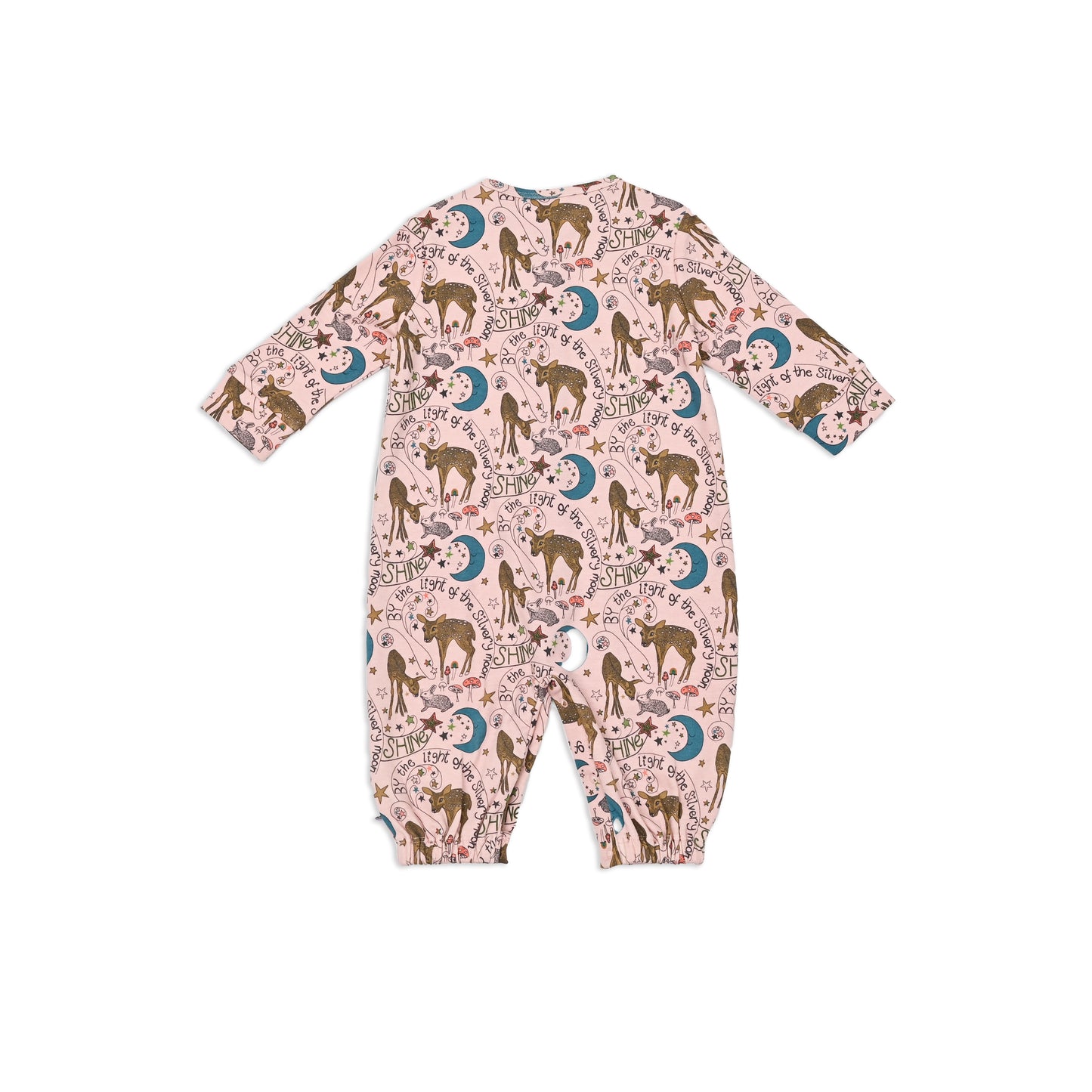 BABY DEER PRINT TWO-WAY KIMONO OR PLAYSUIT