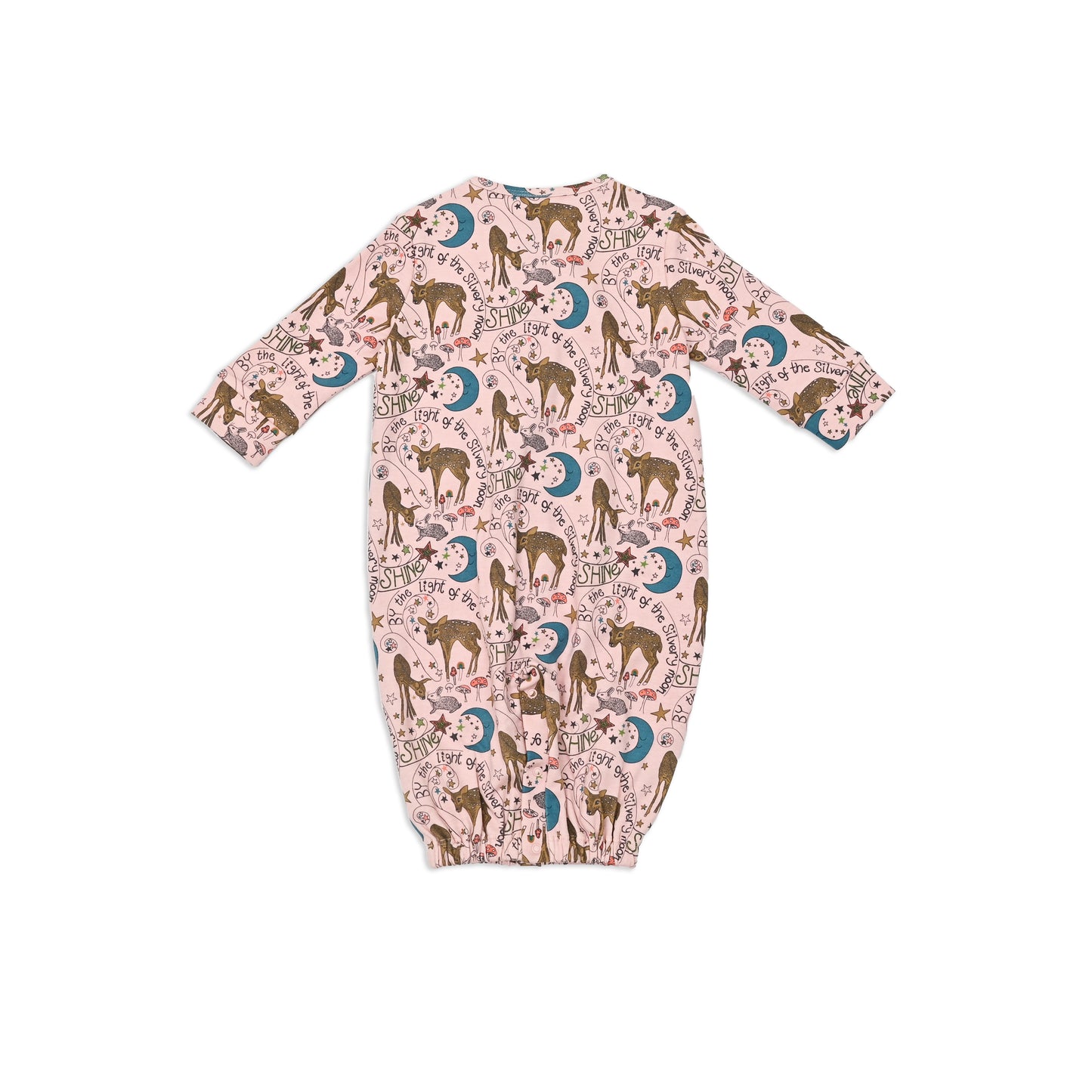 BABY DEER PRINT TWO-WAY KIMONO OR PLAYSUIT