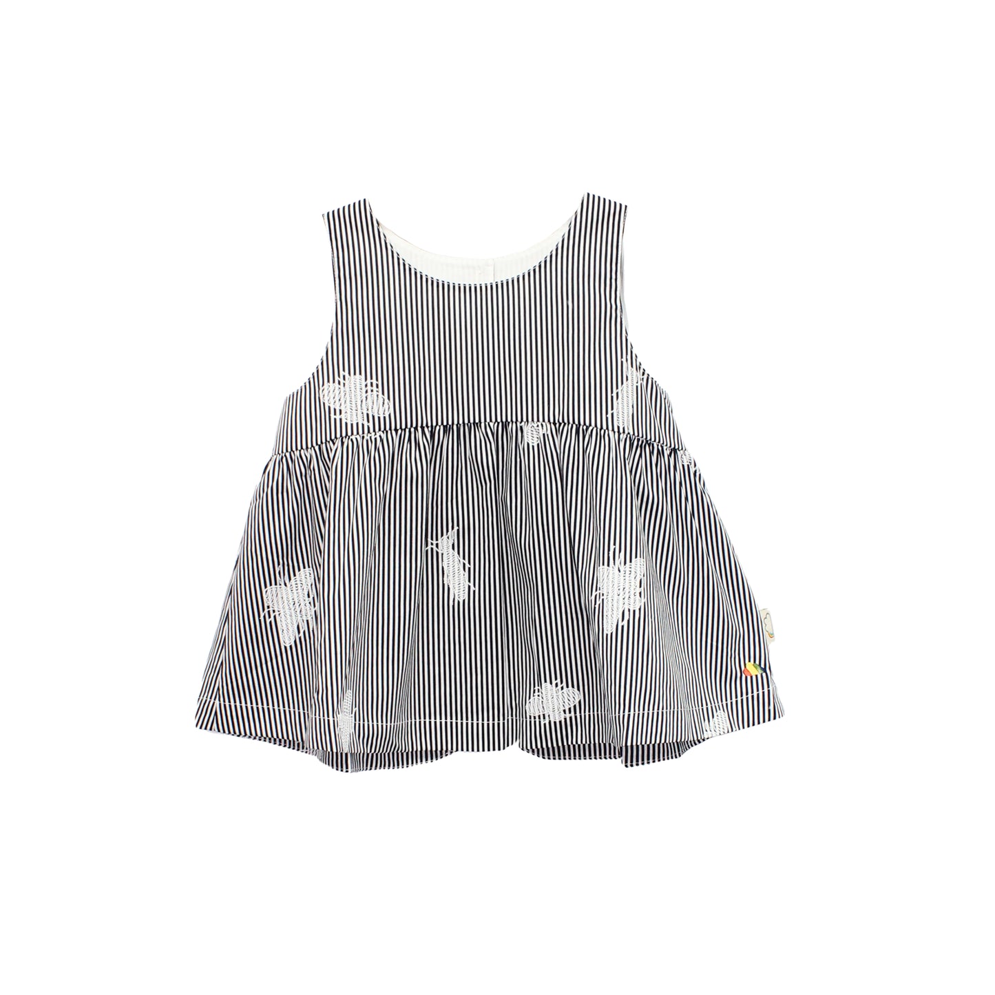 KIDS GREY BUTTERFLY ROUND NECK VEST