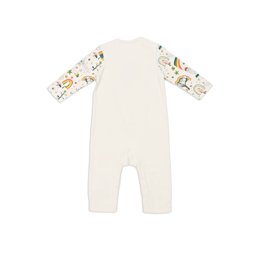 BABY RAINBOW TREE LONG-SLEEVES PLAYSUIT