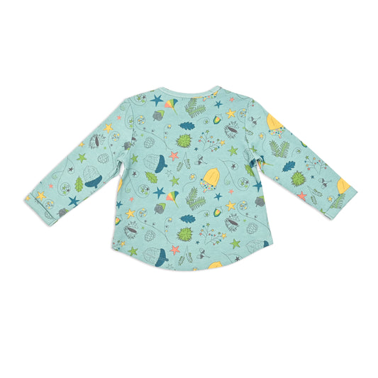 KIDS ACORN PRINT LONG-SLEEVES T SHIRT
