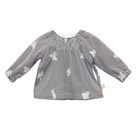 BABY/KIDS GREY BUTTERFLY LONG-SLEEVES TWIN SET