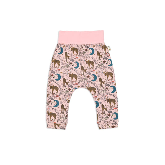 BABY DEER PRINT HAREEM PANTS