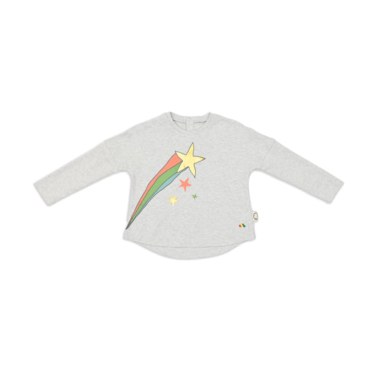 BABY SHOOTING STAR DROP SHOULDERS LONG-SLEEVES T-SHIRT