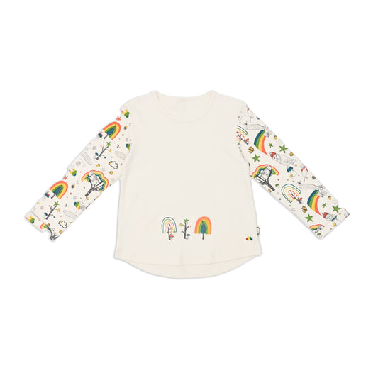 KIDS RAINBOW TREE LONG-SLEEVES T-SHIRT