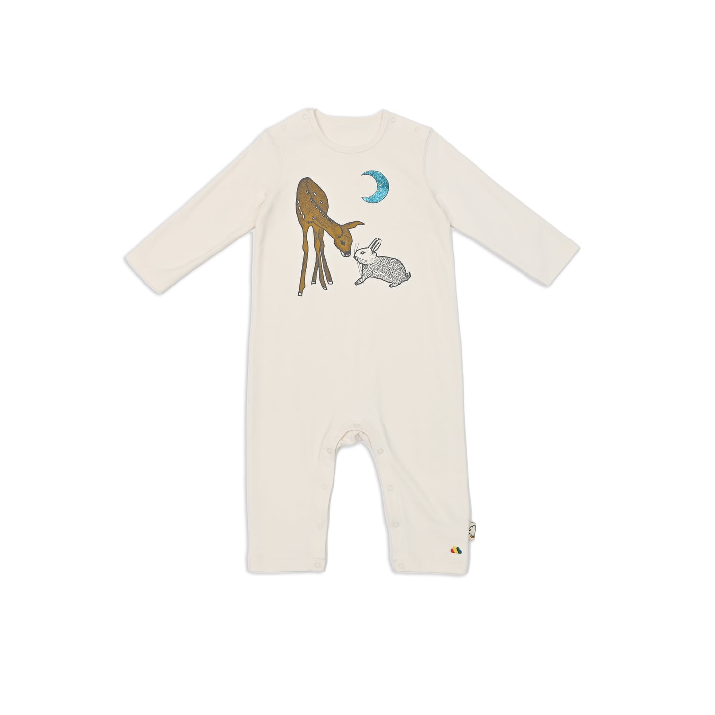 BABY DEER+RABBIT LONG-SLEEVES PLAYSUIT