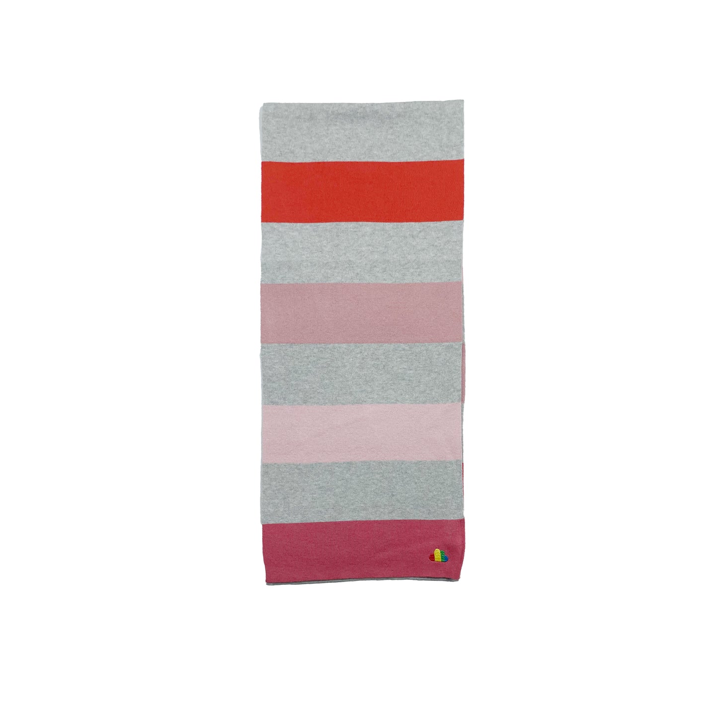 KIDS RED STRIPE SCARF