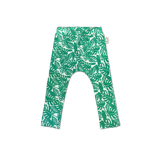 BABY JUNGLE LEAF PRINT LEGGINGS