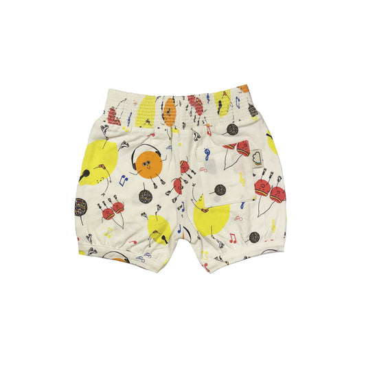 BABY FRUIT DISCO PRINT ELASTICATED WAIST SHORTS