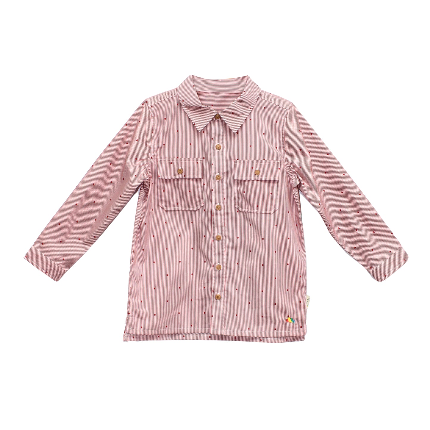 KIDS RED STAR LONG-SLEEVES SHIRTS