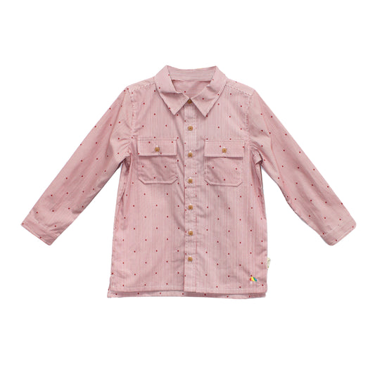 KIDS RED STAR LONG-SLEEVES SHIRTS