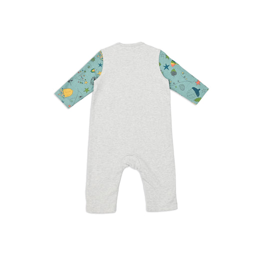 BABY STAR PRINT PULL OVER PLAYSUIT