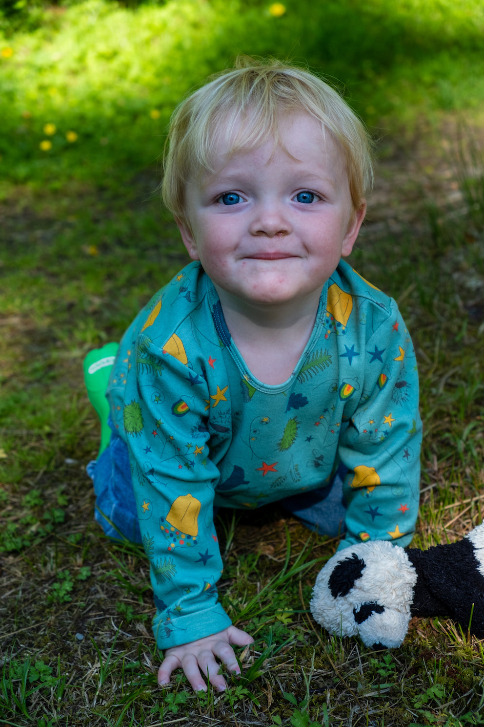 KIDS ACORN PRINT LONG-SLEEVES T SHIRT