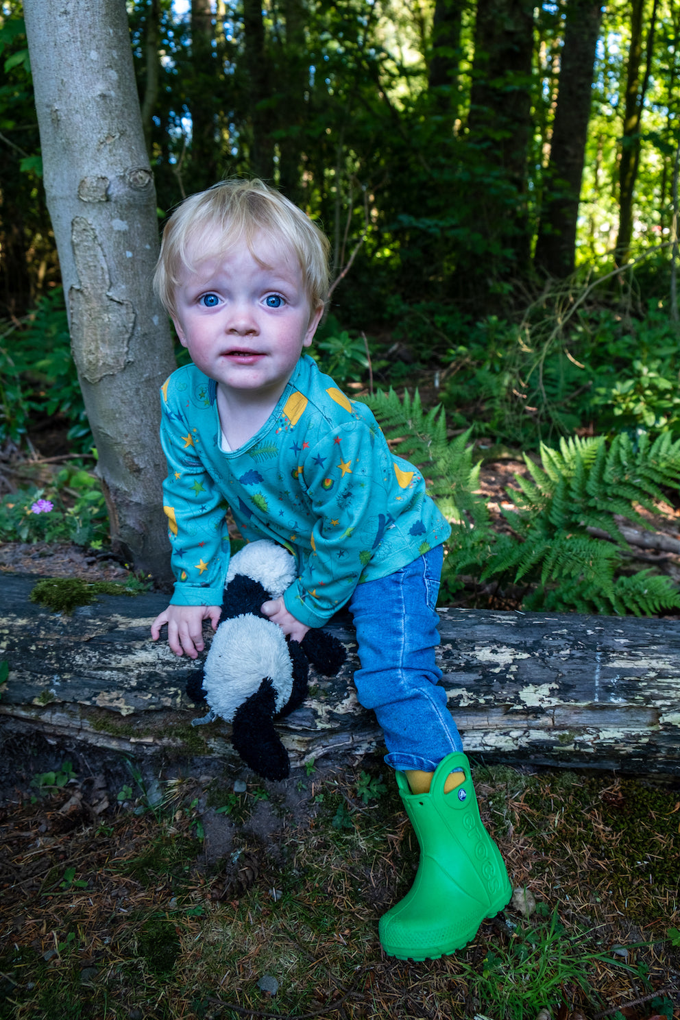 KIDS ACORN PRINT LONG-SLEEVES T SHIRT