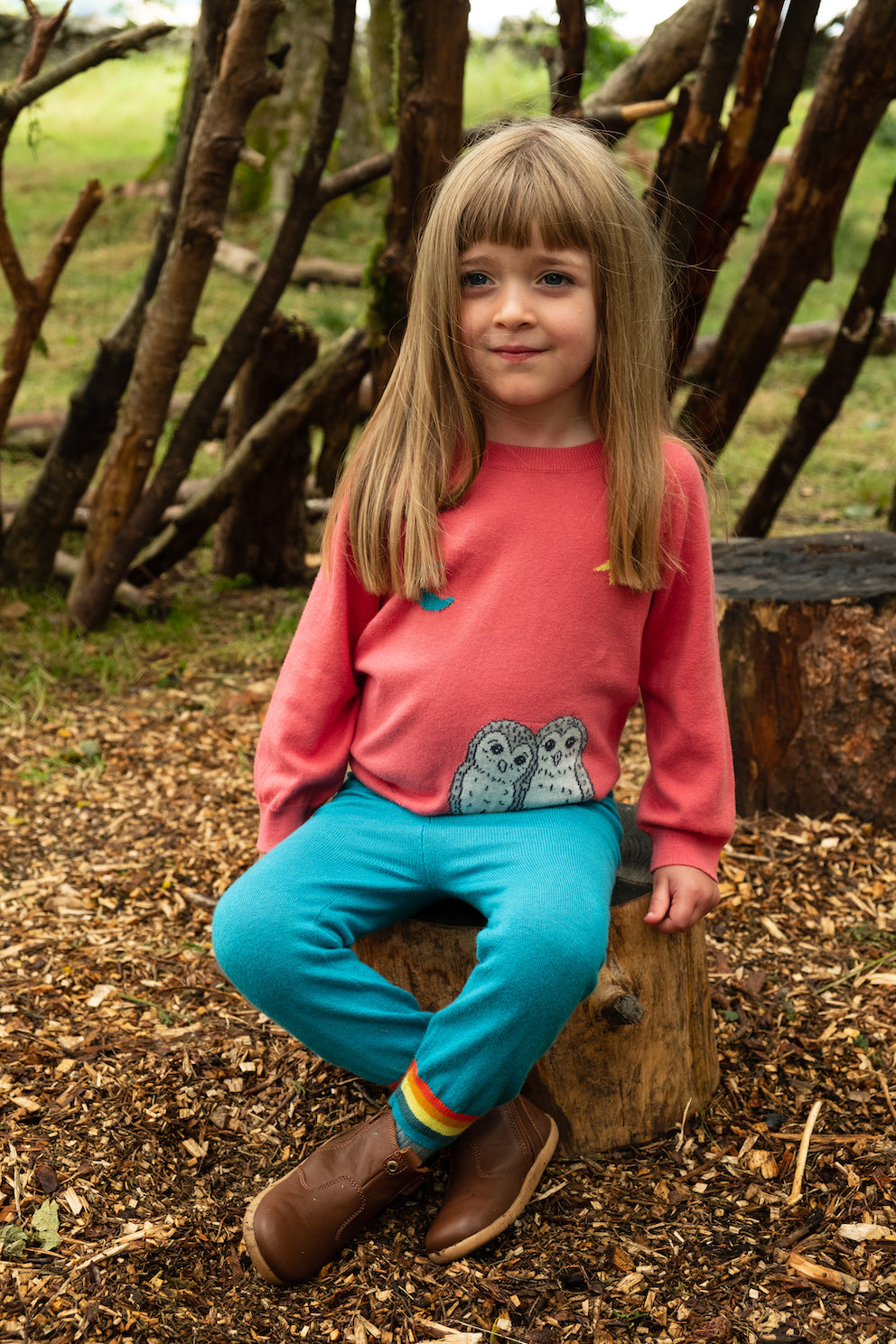 KIDS FUR LINED HAREEM JOGGING PANTS