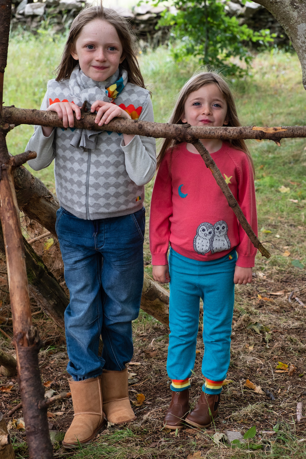 KIDS OWL PRINT LONG-SLEEVES SWEATER