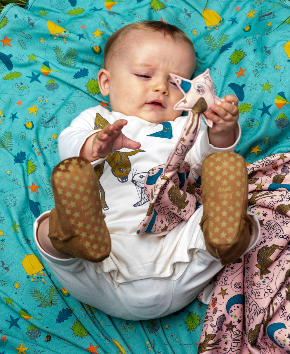 BABY DEER+RABBIT LONG-SLEEVES PLAYSUIT