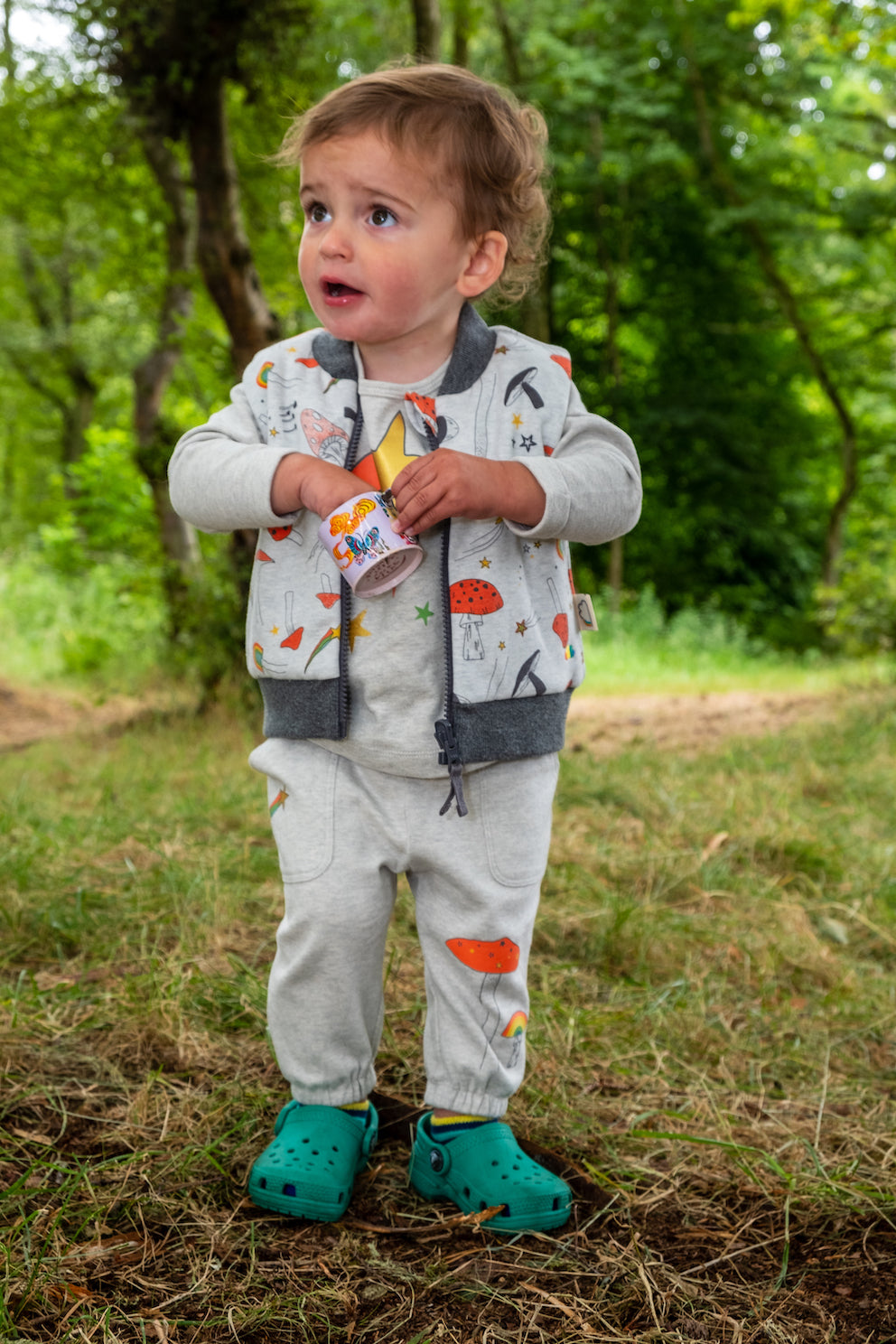 KIDS RAINBOW MUSHROOM SPORTS PANTS