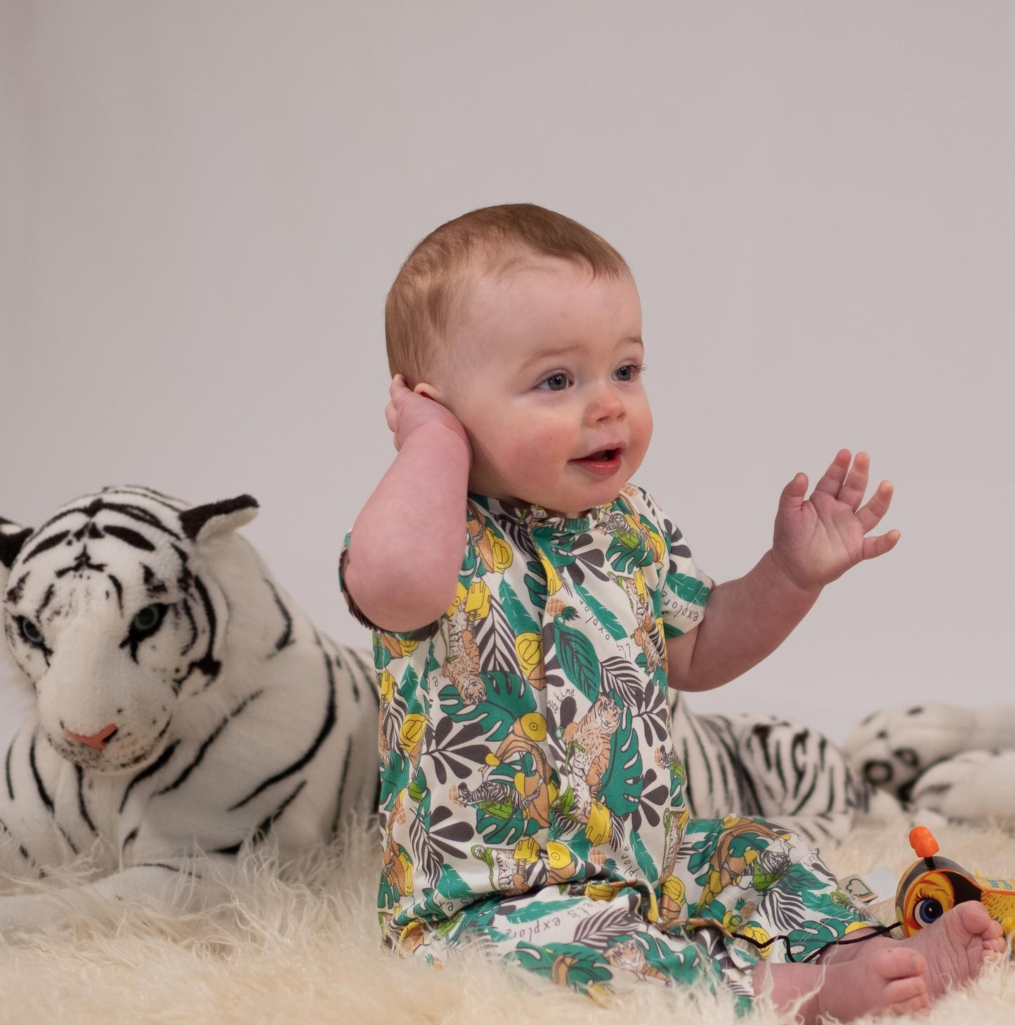 BABY JUNGLE PRINT PLAYSUIT