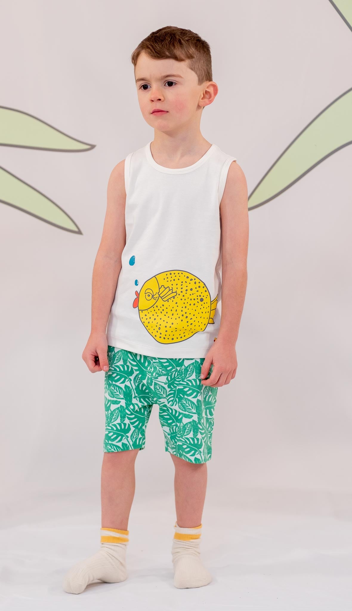 KIDS YELLOW BLOWFISH VEST