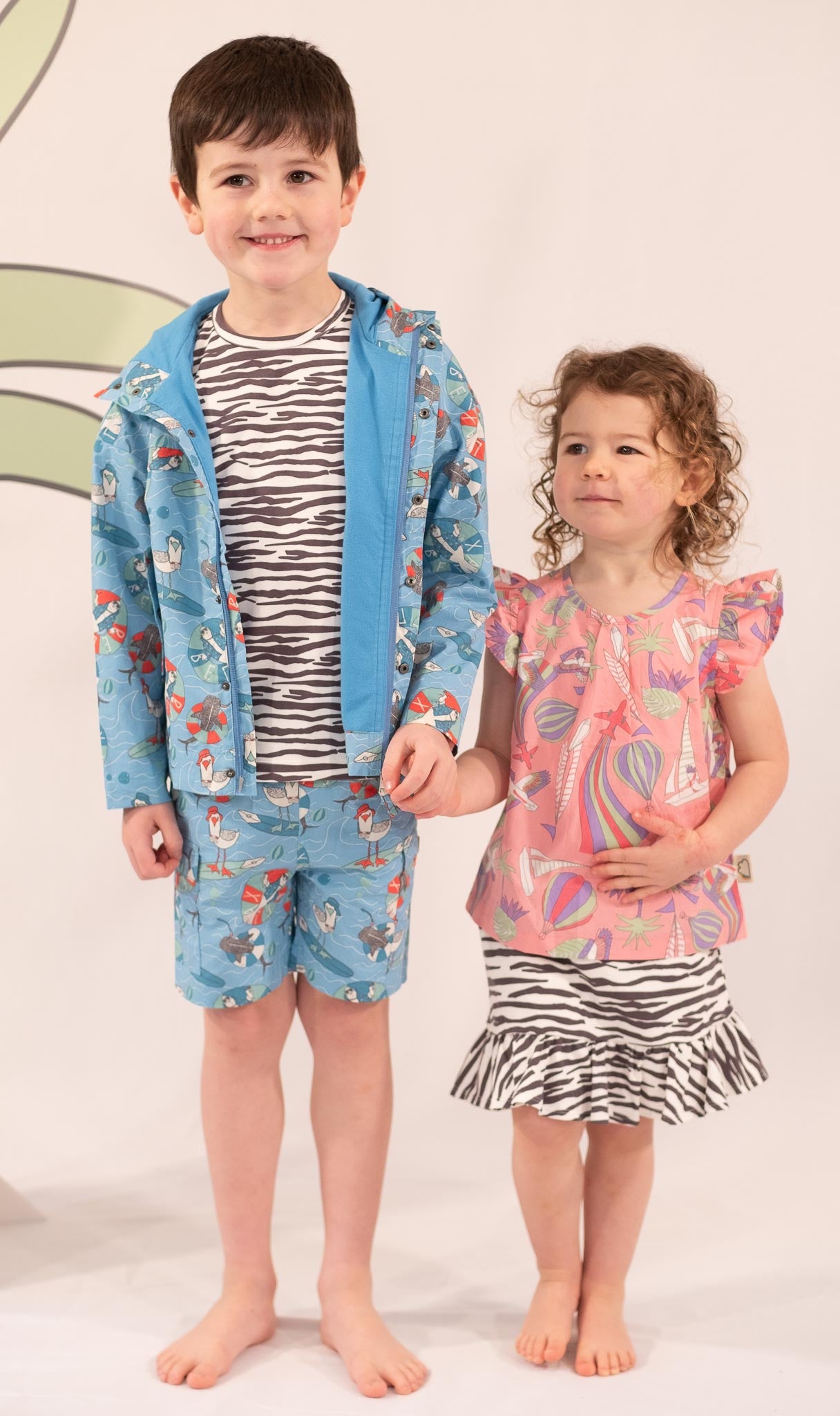 BABY/KIDS ZEBRA PRINT FRILL HEM SKORT